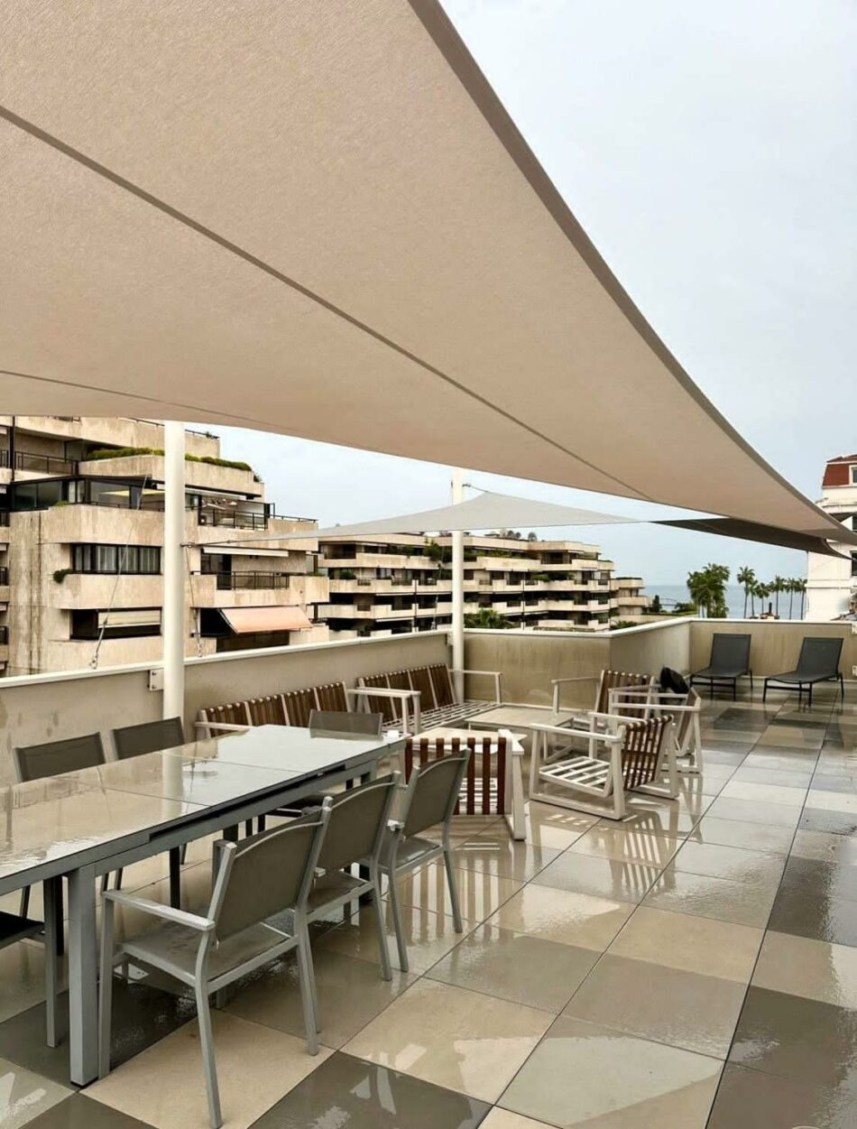 Voile d'ombrage terrasse